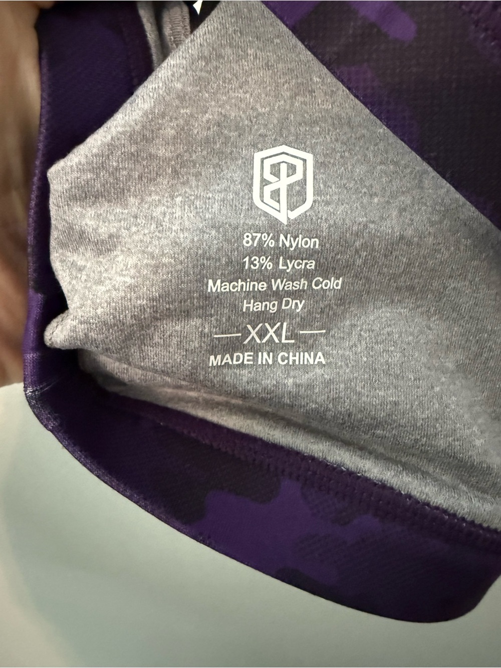 NWT Born Primitive purple camo vitality sports bra XXL - Picture 5 of 5